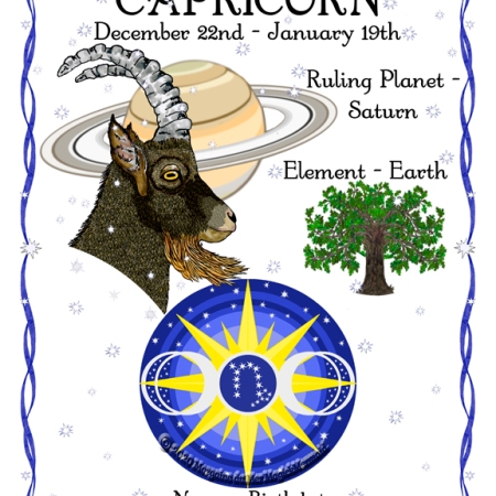 Capricorn Zodiac Sign Print